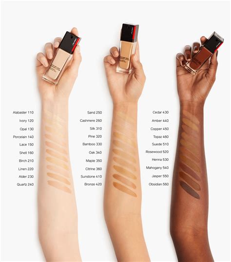 shiseido radiant lifting foundation shades.